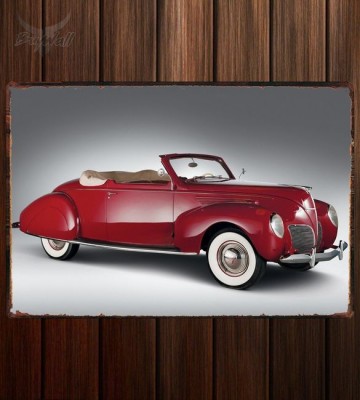 Металлическая табличка Lincoln Zephyr Convertible Coupe 391